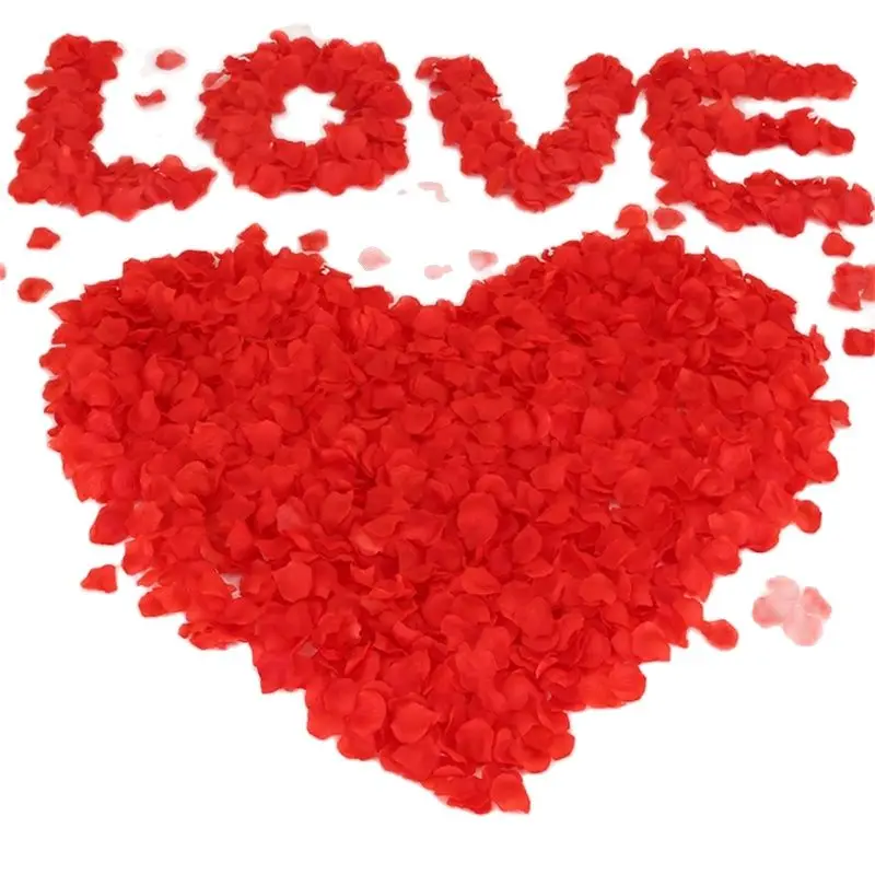 

100/200/500/2000 Pieces Artificial Rose Petals Artificial Flower Silk Petals for Valentine Day Wedding Flower Decoration