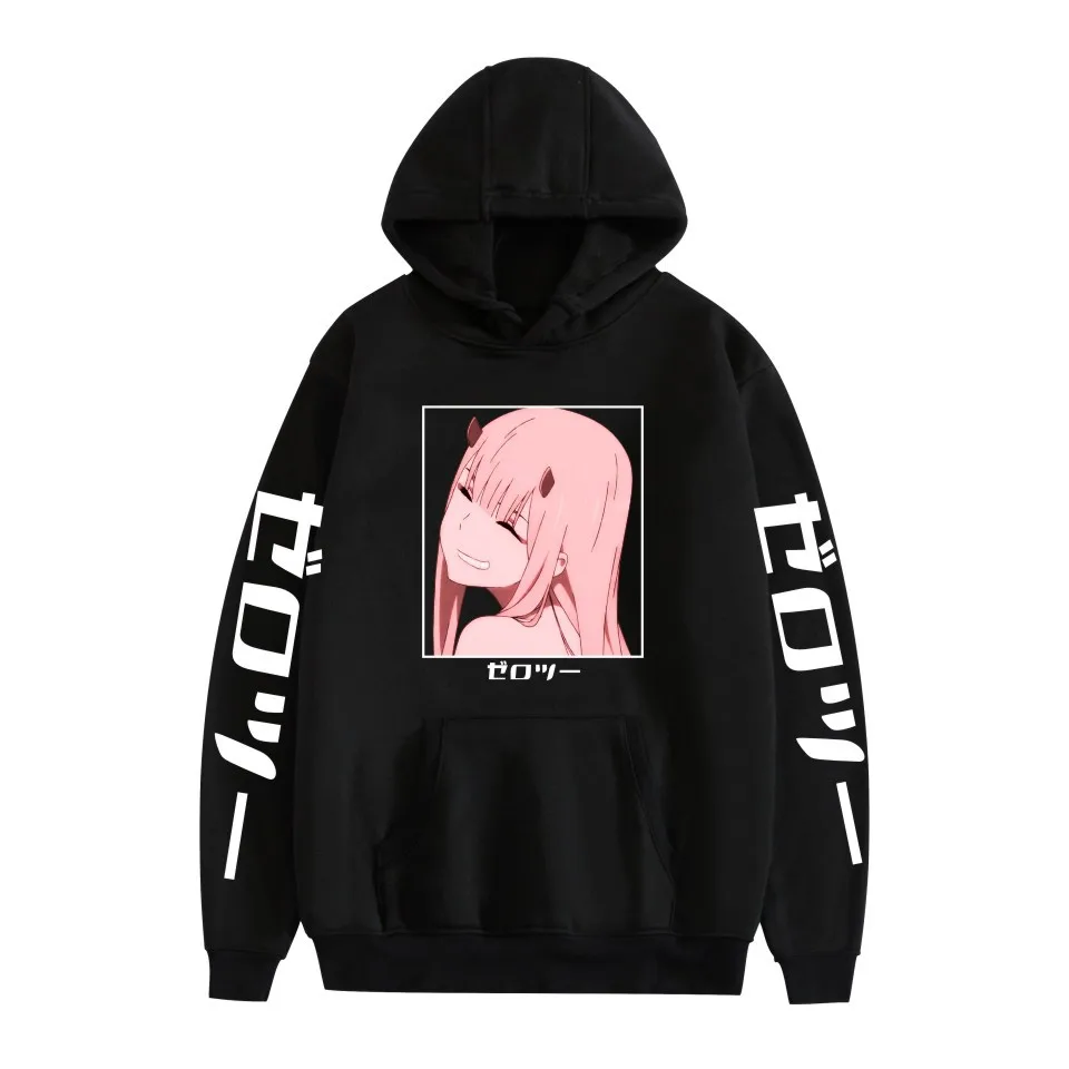 

Hot Darling In The Franxx Print Pullover Women Winter Sweatshirt Men Oversized Hoody Anime Zero Two Hoodie Harajuku Sudadera