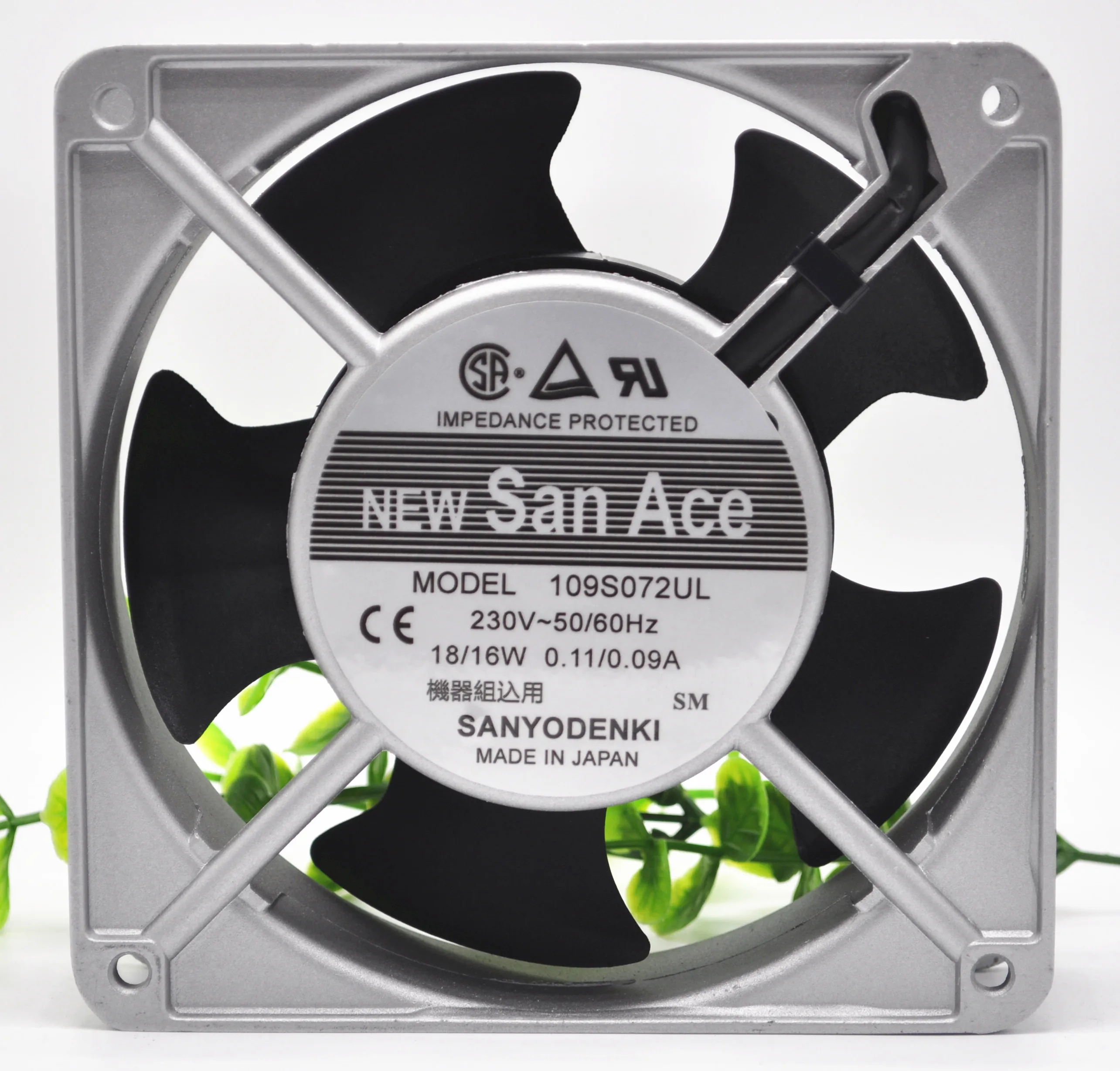 Вентилятор для охлаждения сервера Sanyo Denki 109S072UL AC 230V 0 11/0.09A 120x120x38 мм|Кулеры и