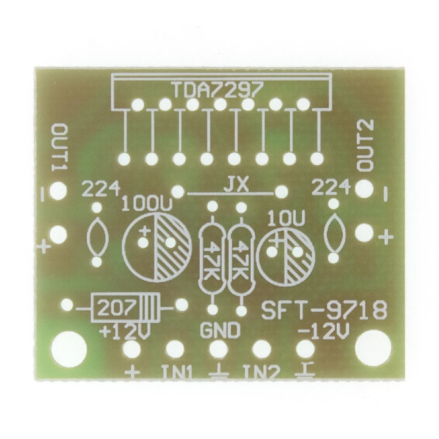 1 комплект TDA7297 Плата усилителя запасные части dc 12v класс 2 0 Двойное аудио