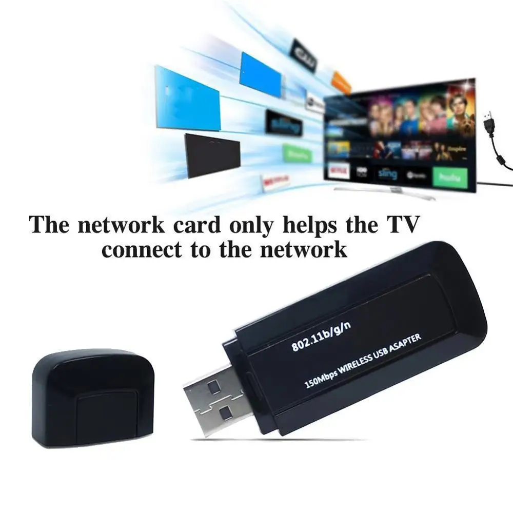 

WIFI USB Adapter RT3070 150Mbps USB 2.0 WiFi Wireless With Antenna LAN Card 802.11b/g/n external Adapter Network K8R9
