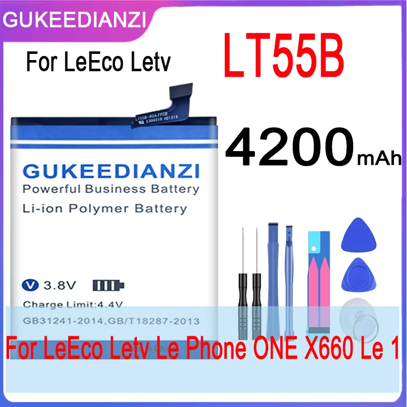 GUKEEDIANZI LT55B Батарея LeEco cool Le1 Letv Le 1 один X600 X608 мобильный телефон Перезаряжаемые