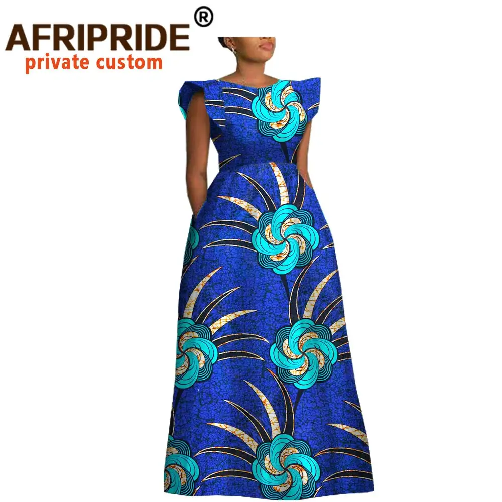 Африканские платья для женщин дашики принт анкары короткий рукав круглый вырез