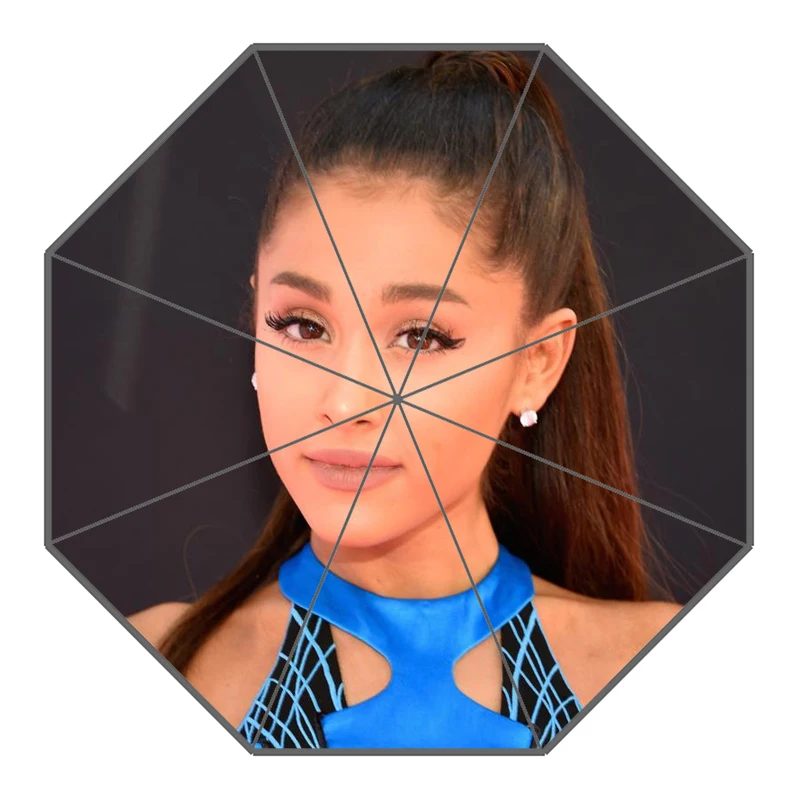 24 P# Ariana Grande Зонт с принтом на заказ складной зонт от солнца и дождя для путешествий неавтоматический декоративный зонт высокого качества - Цвет: 24