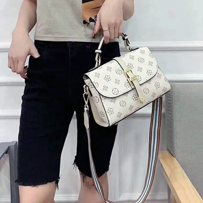 

Bags for Woman 2021 New Retro Printed Leather Women's Shoulder Bag Famous Brand Designer Wallets and Handbags Sac De Luxe Femme
