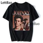 Джонни Деппом забавный графический принт футболка Топ с короткими рукавами для мужчин футболка Hipster уличная одежда в стиле хип-хоп, одежда для мужчин, футболка
