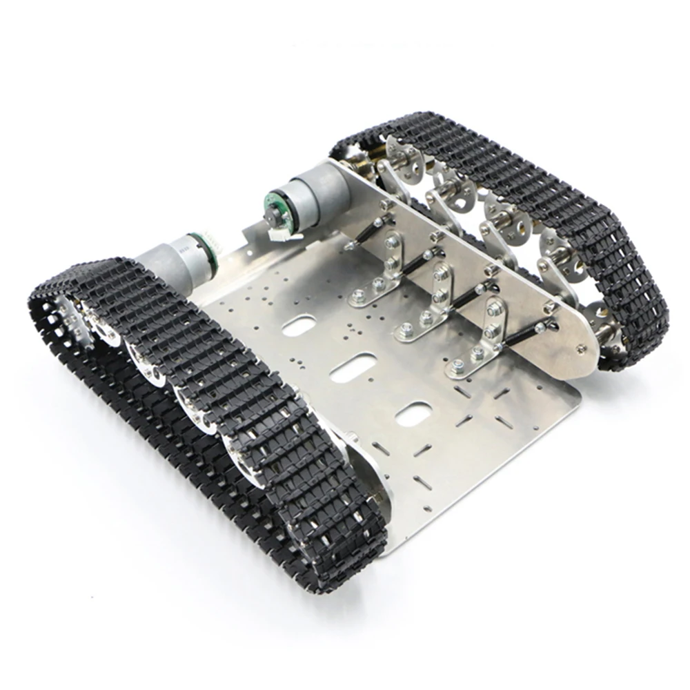 DIY Arduino набор для танков шасси умный автомобиль гусеничный робот металлический