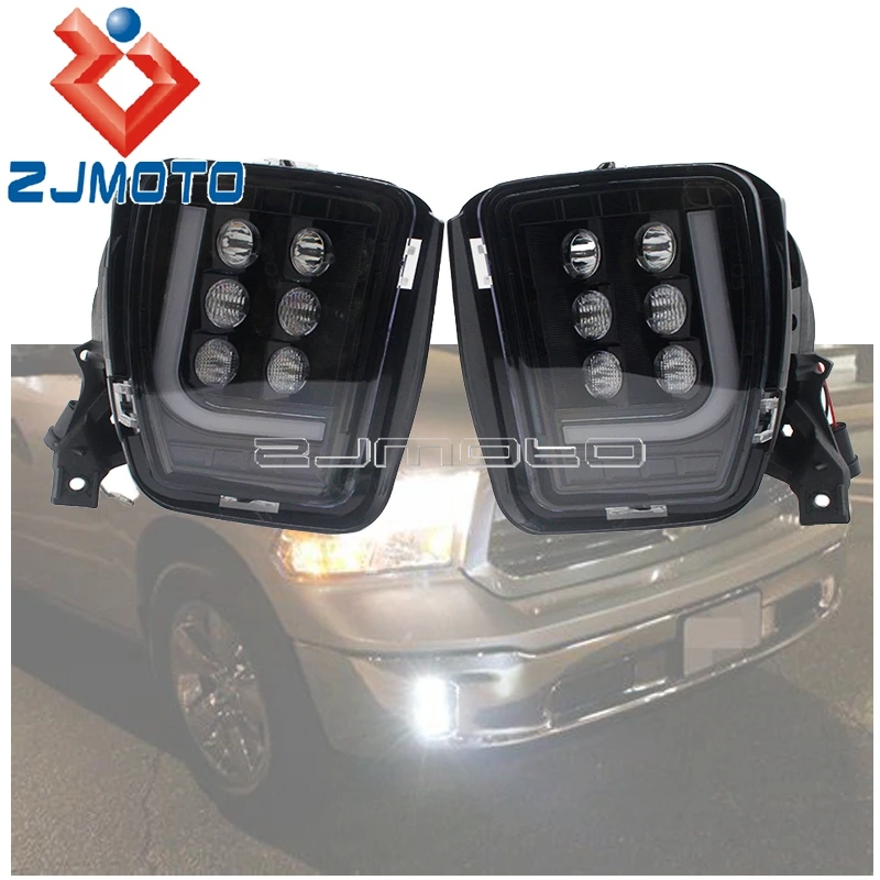 

Автомобильные аксессуары для Dodge RAM 1500 2013-2018, аксессуары для автомобиля, дядящая противотуманная фара в сборе, лм, дневные ходовые огни, допол...