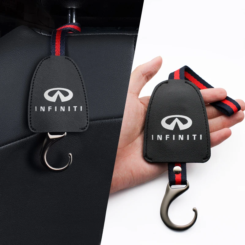 

1/2PCS Car Rear Seat Hook Car Back Seat Hanger Multifunction For Infiniti FX35 Q50 Q30 ESQ QX50 QX60 QX70 EX JX35 Accessories