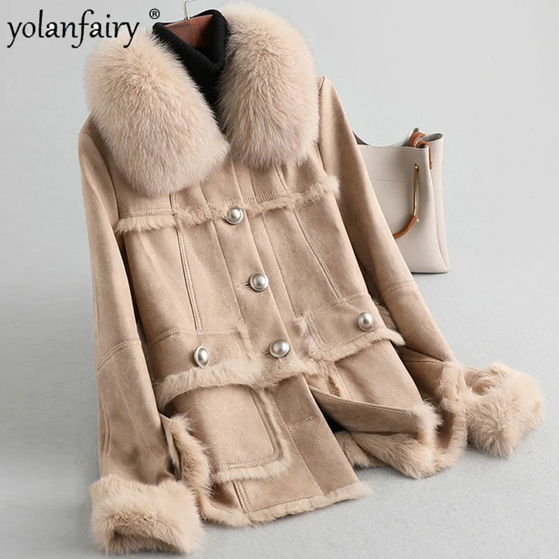 Женское пальто из натурального меха зимняя одежда женская кожаная куртка 100%