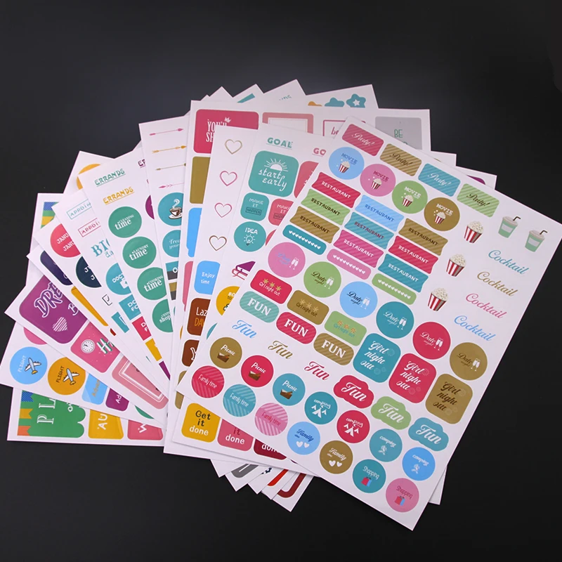 

Planner Stickers for Diary Bullet Journal Accessories Stickers Bullet Journal Scrapbooking Stickers for Notebooks Stationery