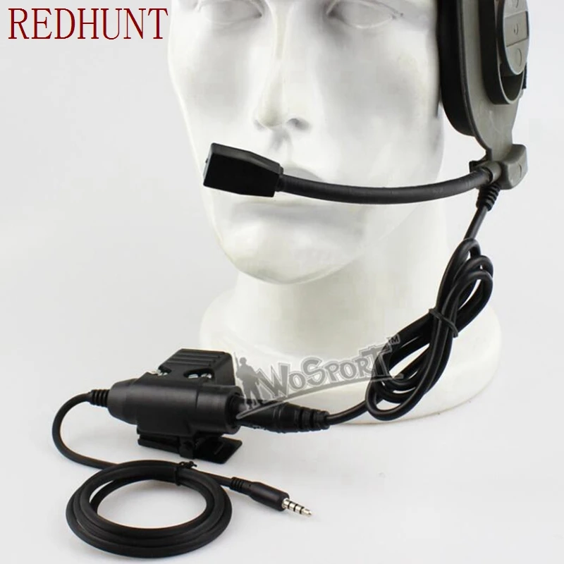 

Kenwood Midland ICOM Ham Radio Walkie Talkie Airsoft Accessories Z113PTT with tactical headphones adapter Outdoor headphones