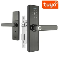 smart lock wifi electronic door lock with tuya app remote biometric fingerprint smart card password key unlock fg5 plus