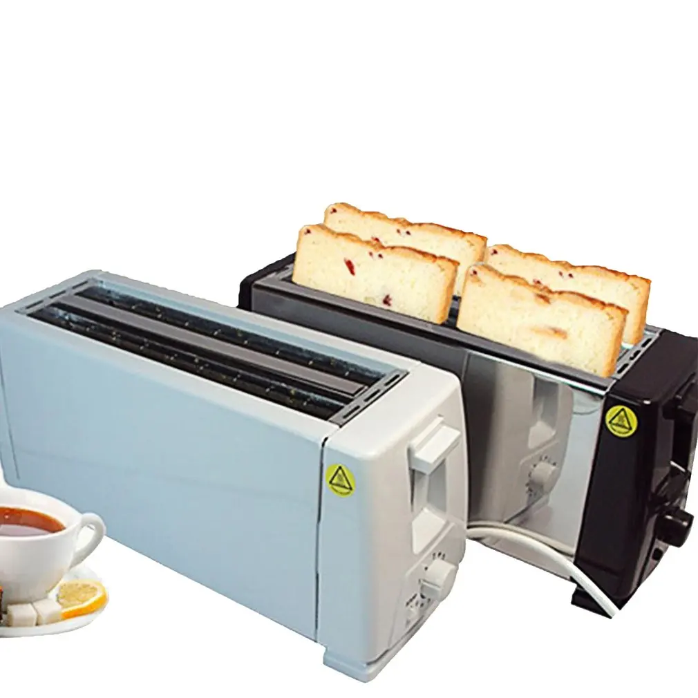 

4 Slices Automatic Fast Heating Bread Toaster Household Breakfast Maker Stainless Steel Toaster Oven Baking Cooking 1300W 220V