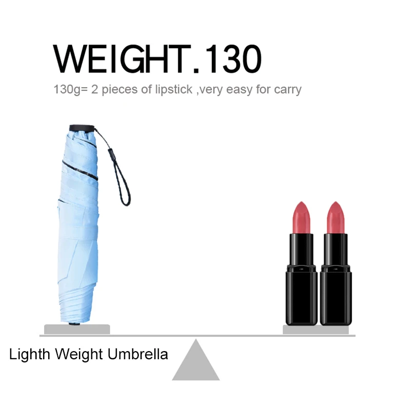 Углеродное волокно 130 г ультра светильник 5 кости 3 складной зонт Анти УФ черная