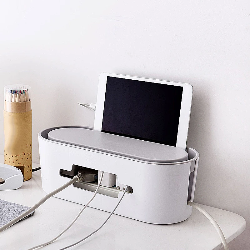 Пластиковый ящик для кабеля органайзер портативная лента питания держатель