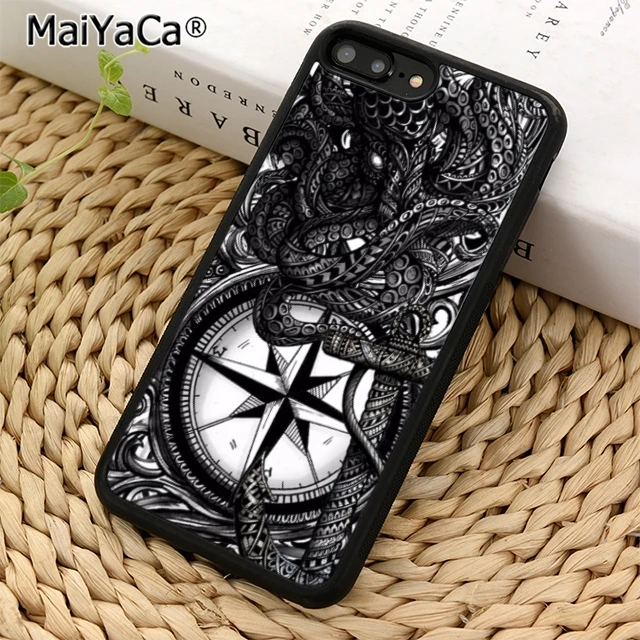 MaiYaCa чехол для телефона с морской татуировкой sea vtg iPhone 5 6s 7 8 plus 11 12 Pro X XR XS max samsung S7