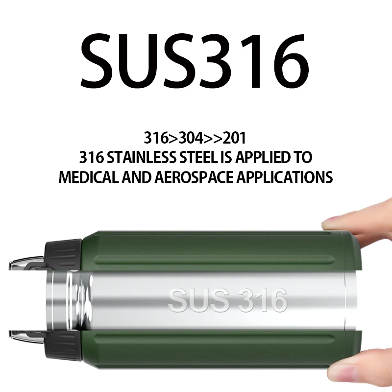 Шейкер Спортивная бутылка для воды портативная фляжка из нержавеющей стали 18/10