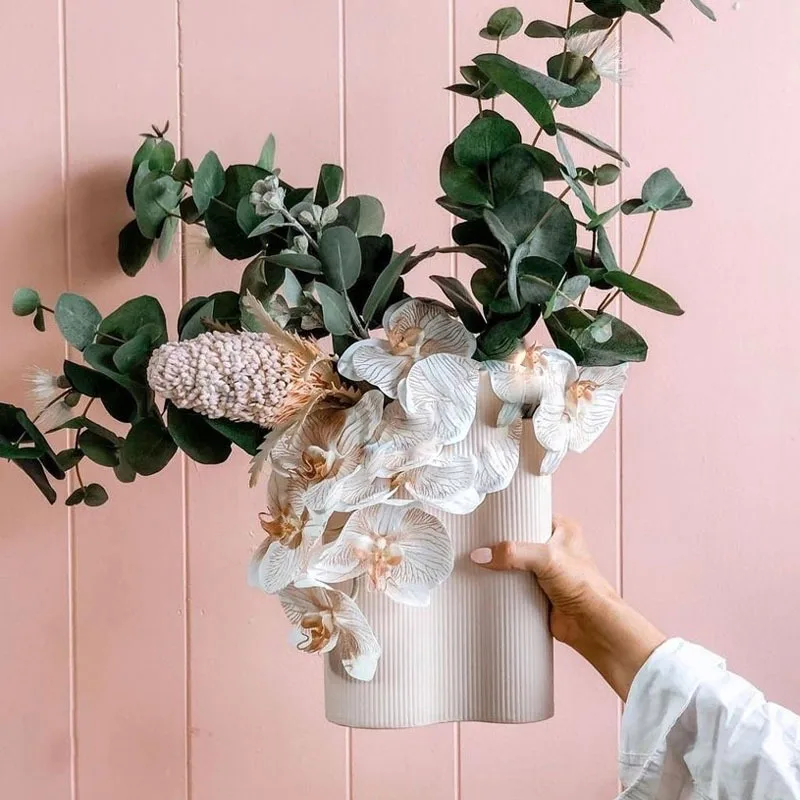 

New Nordic Ceramic Matte Hydroponic Plant Vase Decoration Home Indoor Living Room TV Cabinet Desktop Flower Pot Ornaments