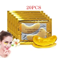 102040pcs crystal collagen gold eye mask anti aging dark circles acne beauty patch for eye skin care korean cosmetics
