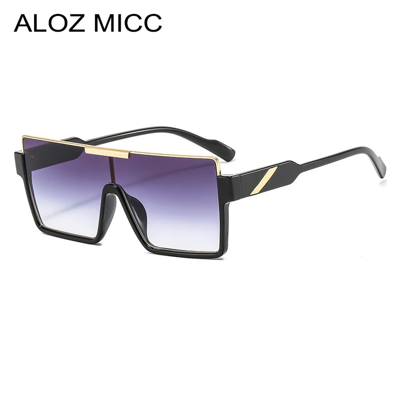

Oversized One Piece Sunglasses Women Vintage Square Sun Glasses Men UV400 Fashion Gradient Shades Eyewear Brand Designer Glasses
