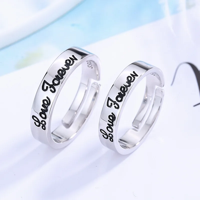 Обручальное кольцо S925 стерлингового серебра тренд с цирконием ювелирное изделие