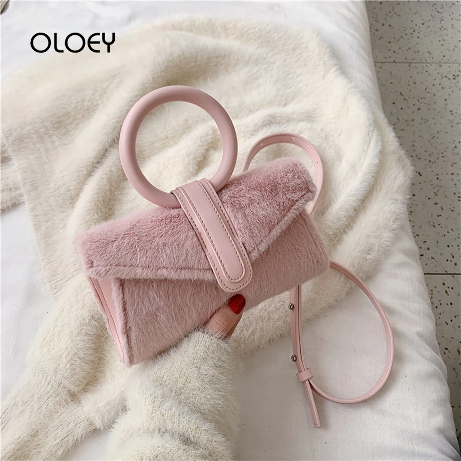 Модные плюшевые сумки-конверты для женщин 2020 женские высококачественные