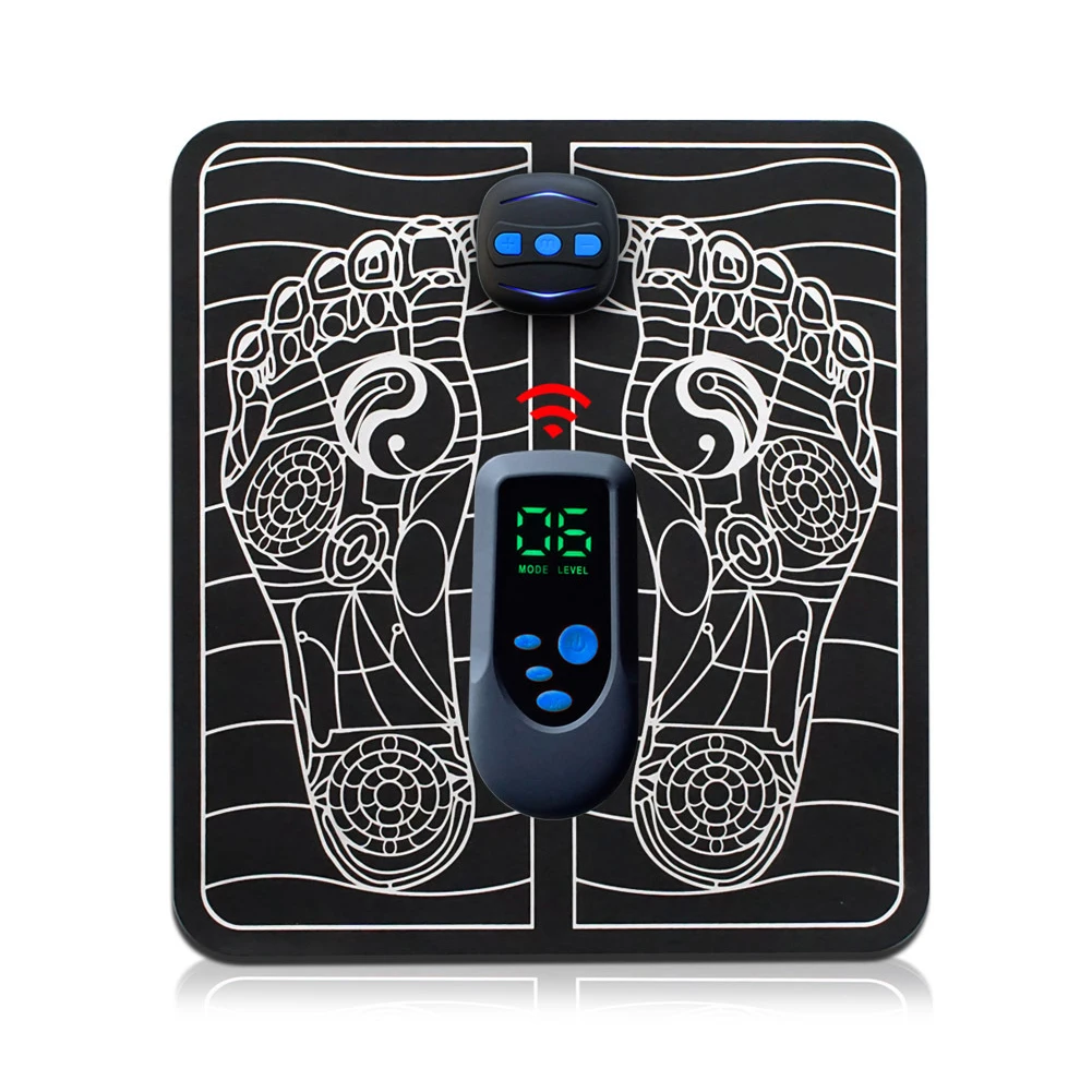 

EMS Micro-Electric Intelligent Foot Pad Usb Foot Massager Pulse Acupuncture Massage Pad Stickers 15-Level Intensity Adjustment