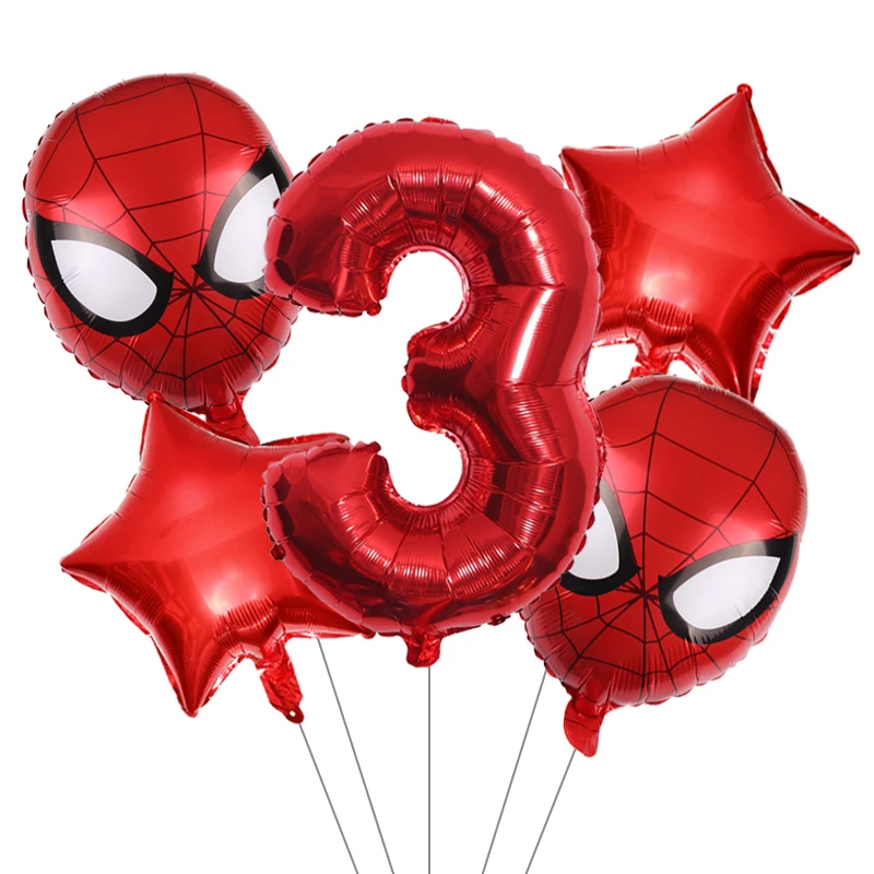 5 шт./лот Человек-паук Капитан Америка шар супергерой надувные воздушные шары