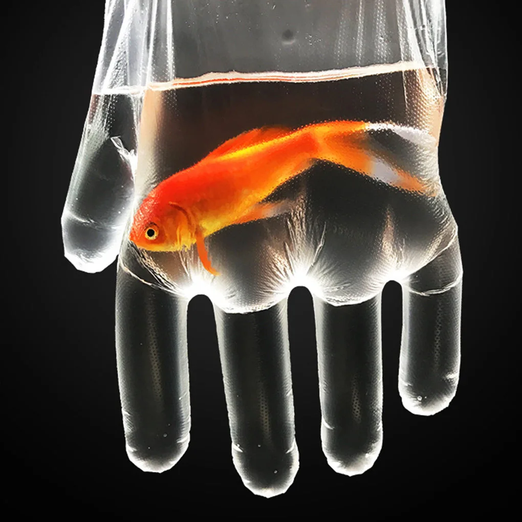 100 шт. детские одноразовые перчатки из полиэтилена|Кухонные перчатки| |