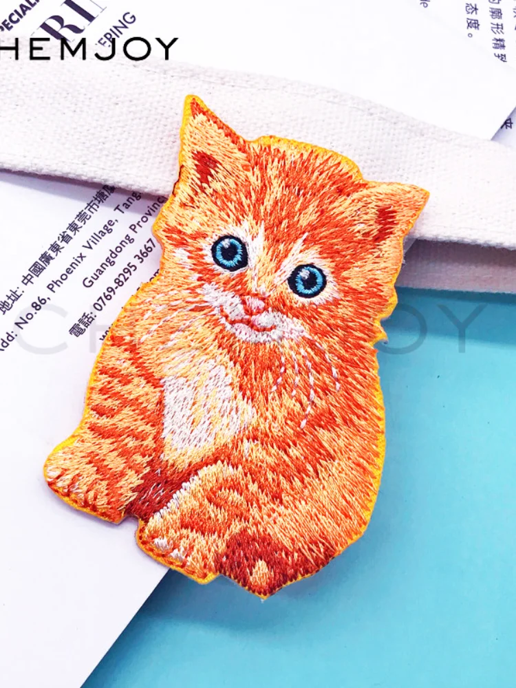 Cute Dog Embroidery Patch for Clothing Iron on Jacket Patches Sewing Applique Clothes Stickers Cartoon Anime Badge Backpacks | Дом и сад