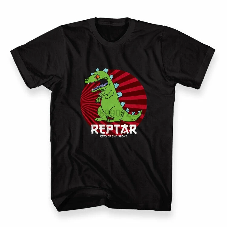 Высокая Qiality Пользовательские печати Reptar король озона Футболка мужская размер