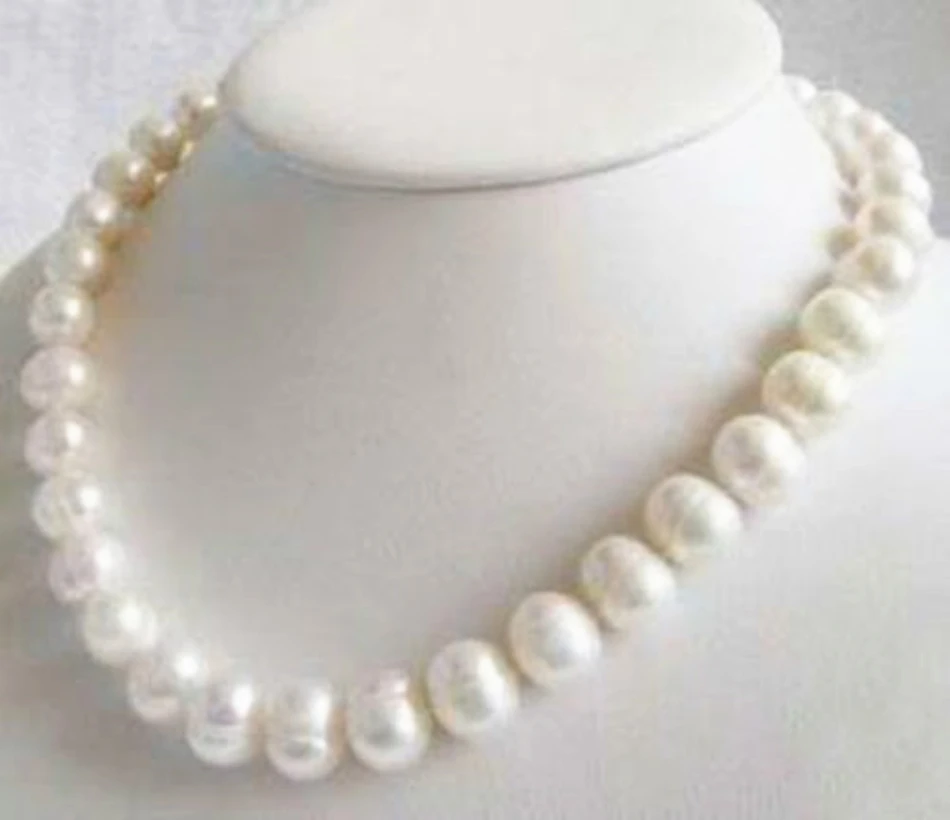 

Оптовая продажа высококачественные подарки для матери 10-11 Натуральный Белый Пресноводный Культивированный жемчуг ожерелье для свадьбы Вечерние ринки ювелирные изделия 18 дюймов BV456
