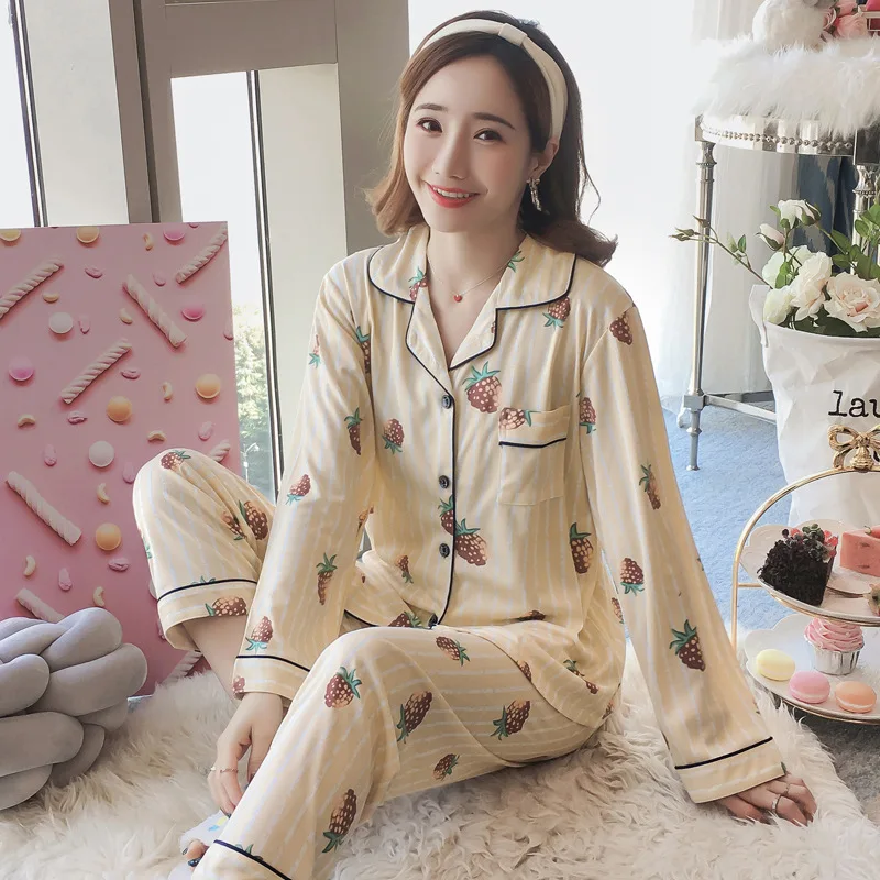 Женская одежда для сна привлекательные пижамные комплекты с длинными рукавами