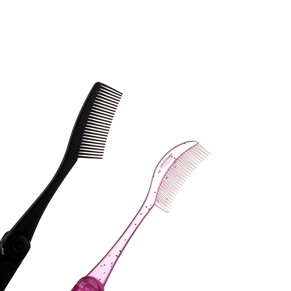 Пластиковые стальные иглы складные расчески для бровей портативные Кисти