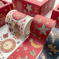 612 pcsbox christmas series washi tape hand account christmas material sticker tape tape decoration scrapbook gift washi d3f9