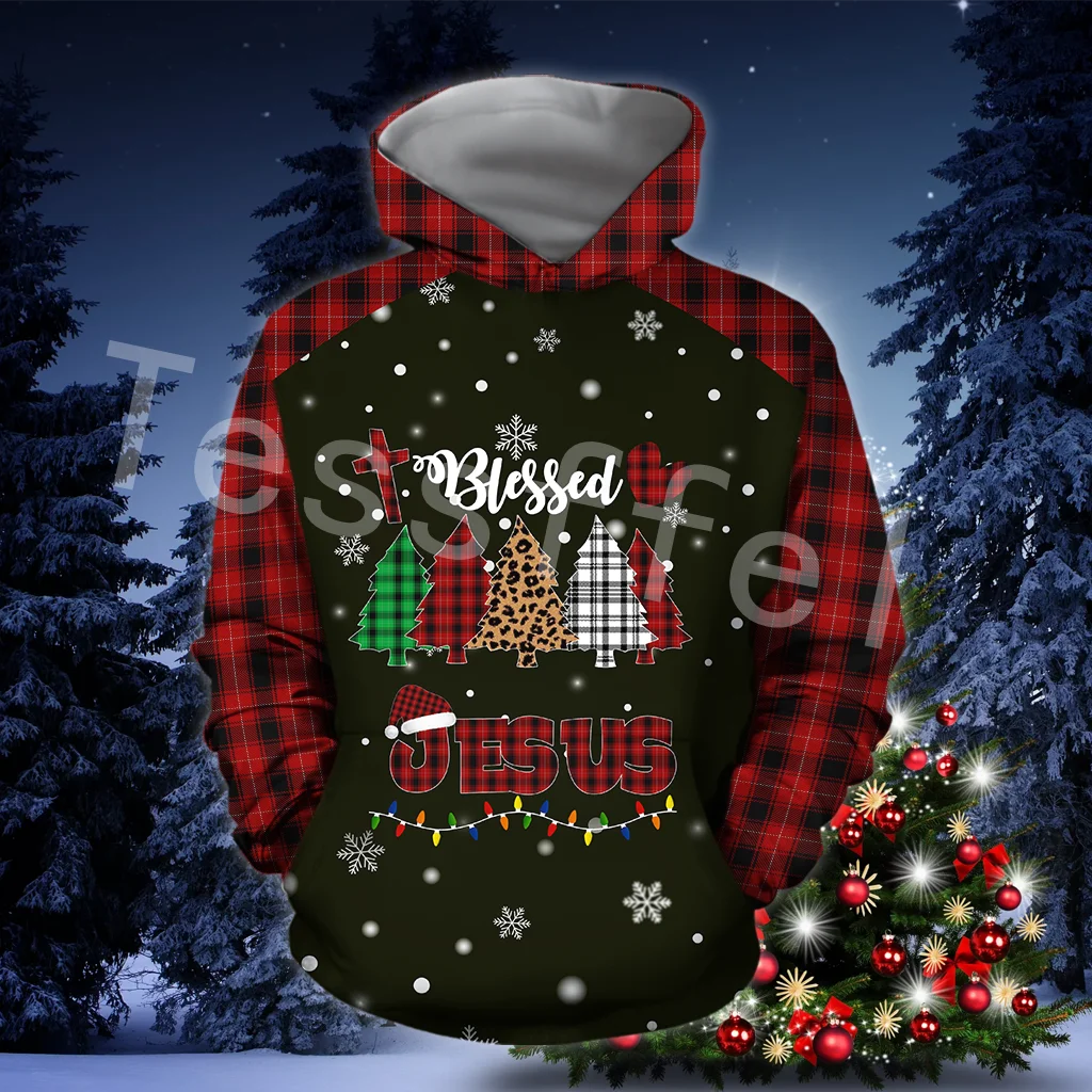 

Tessffel Merry Christmas Santa Claus 3D Printed Hoodies Sweatshirts Zip Hooded For Men And Women Casual Streetwear Style-C44