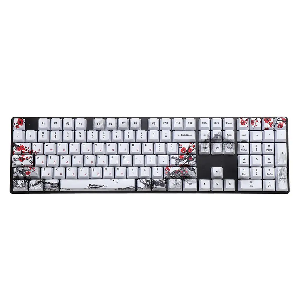 Для механических клавиатур RK61 GK61 GK64 колпачки для ключей PBT 109 Key OEM Profile набор
