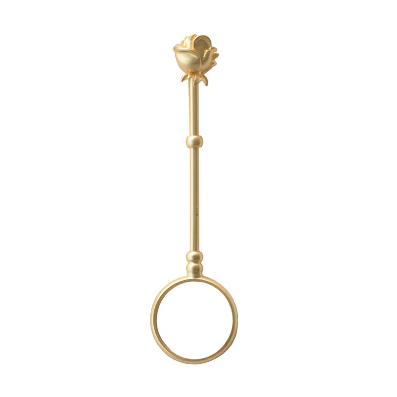 Розовое кольцо держатель для сигарет ручной работы портативная металлическая