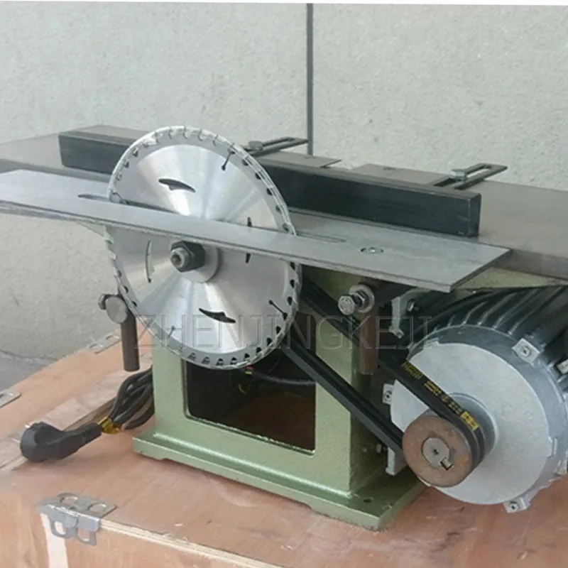 

Three In One Woodworking Planer 220V High Power Desktop Multifunctional Wood Cutting Drilling Planing Woodworking Equipment