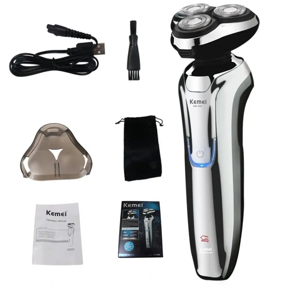 

Beard Trimmer 3D Floating Rechargeable ABS Detachable Shaver for Men