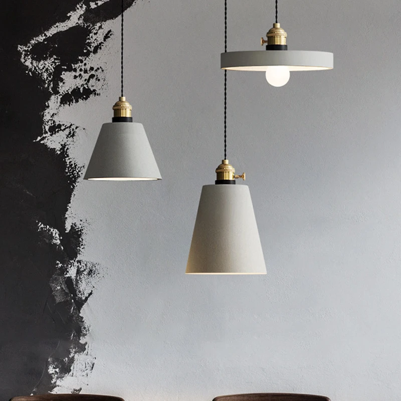 Винтажный подвесной светильник из цемента промышленный кухонный настенный