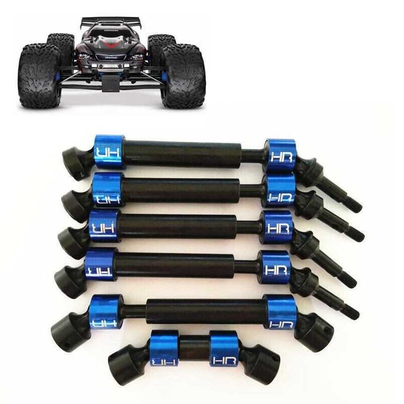 HR Steel CVD Driveshafts комплект осей для 1/10Traxxas вершина E Revo Hot Rc части аксессуар|Детали и