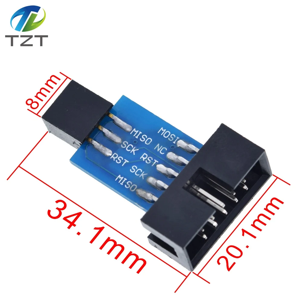 TZT 10 контактная 6 плата адаптера для AVRISP MKII USBASP STK500 высокое качество|pin 1|pin adapterpin pin |