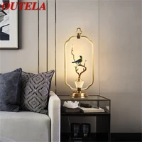 outela modern table lamp brass led desk light luxury jade home decorative for bedside living room