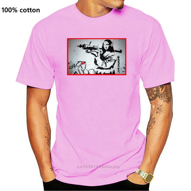 

2021 New Cotton Tee Shirt Mona Bazooka Banksy - Graphic Cotton T Shirt Short & Long Sl Fashion T-shirt
