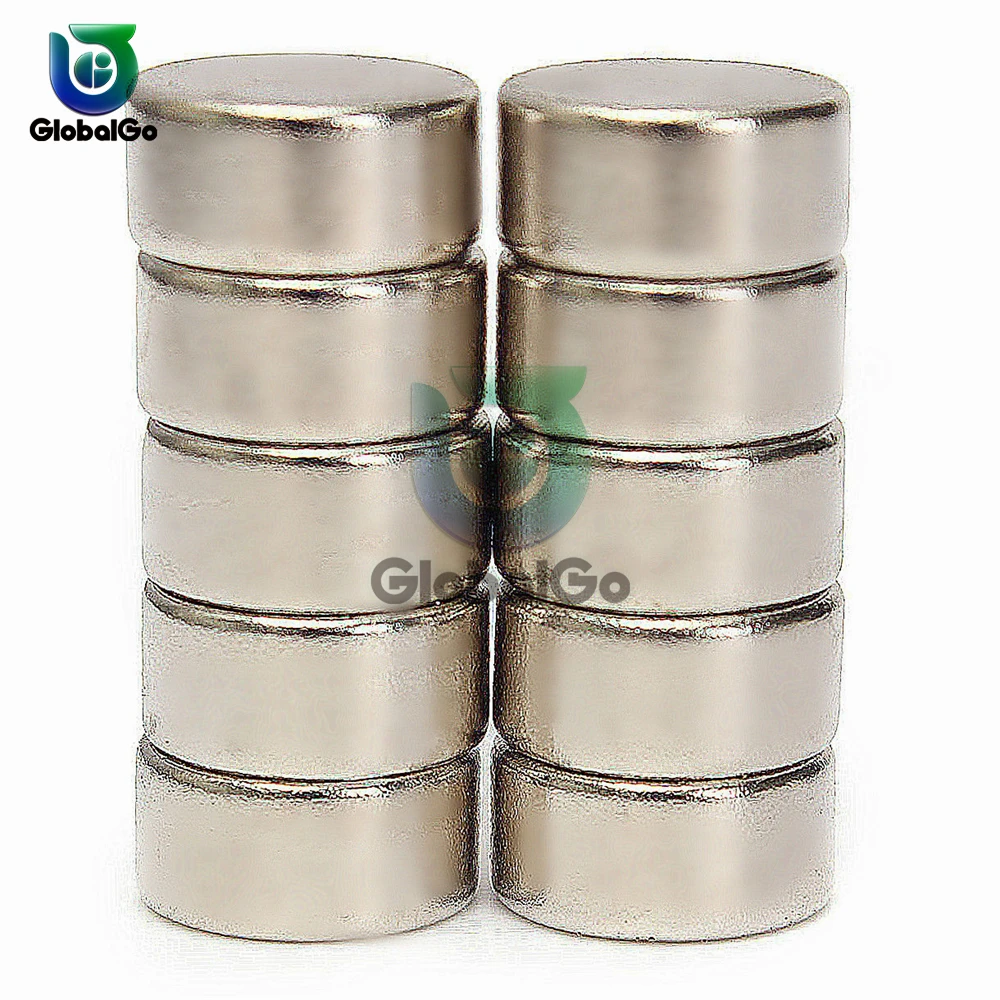 10 шт. мощный редкоземельный цилиндрический Неодимовый дисковый магнит 10x5 мм N52