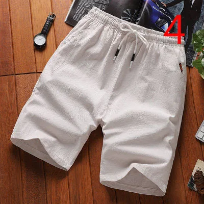 

Summer slim cotton casual thin section wild white quick-drying beach pants large size male
