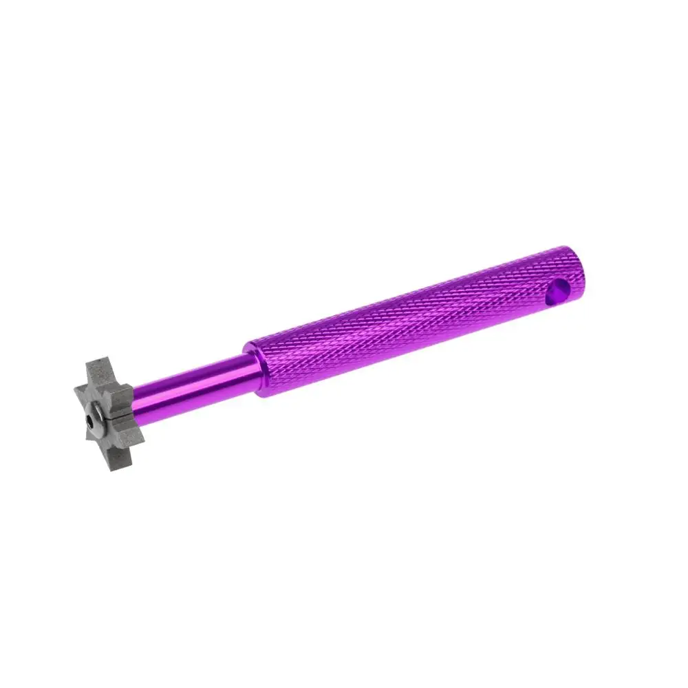 Purple Гольф точилка Гольф Железный клуб ПАЗ заточка и Щетка Очиститель режущий инструмент головка сильный Клин сплав Клин заточка Cut - Цвет: Purple