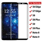 Изогнутое закаленное стекло для Samsung Galaxy S9, S8 Plus, S6, S7 Edge, Note 8, 9